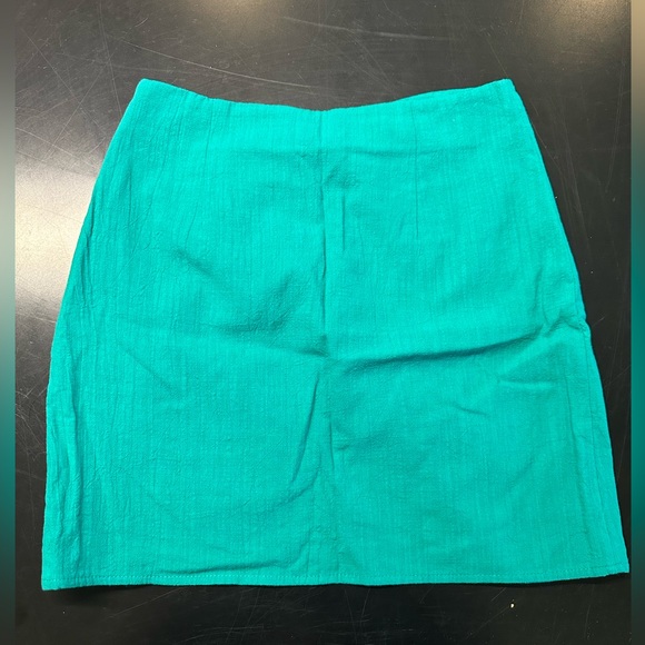 White fox turquoise skirt with twist detail - Picture 2 of 2